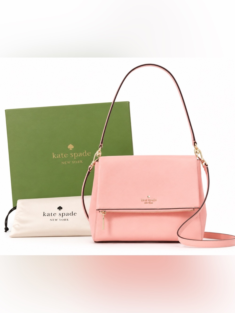 Kate Spade Rose Pink Crossbody Bag - Leila